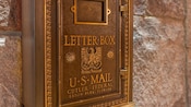 A vintage US mail letter box at Disney's Wilderness Lodge