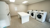 A laundry room in Disney’s Yacht Club Resort