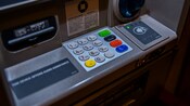 An ATM keypad and card reader