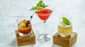 3 beverages from California Grill in Disney’s Contemporary Resort