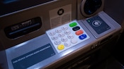 An ATM keypad and card reader