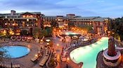 The pool area at Disney's Grand Californian Hotel & Spa 
