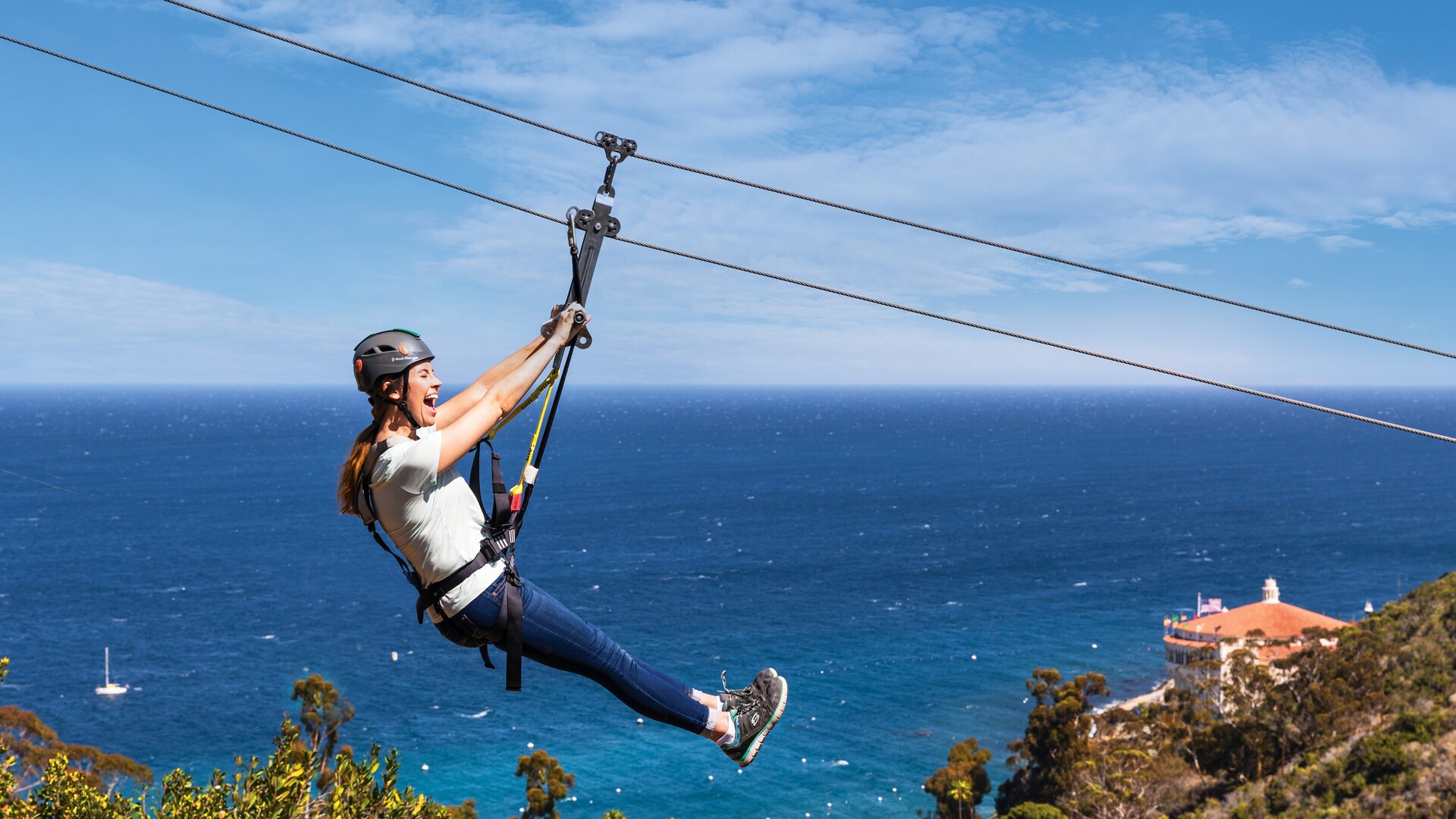 Zip Line Eco Tour Soar High Above Catalina Island Disney Cruise Line