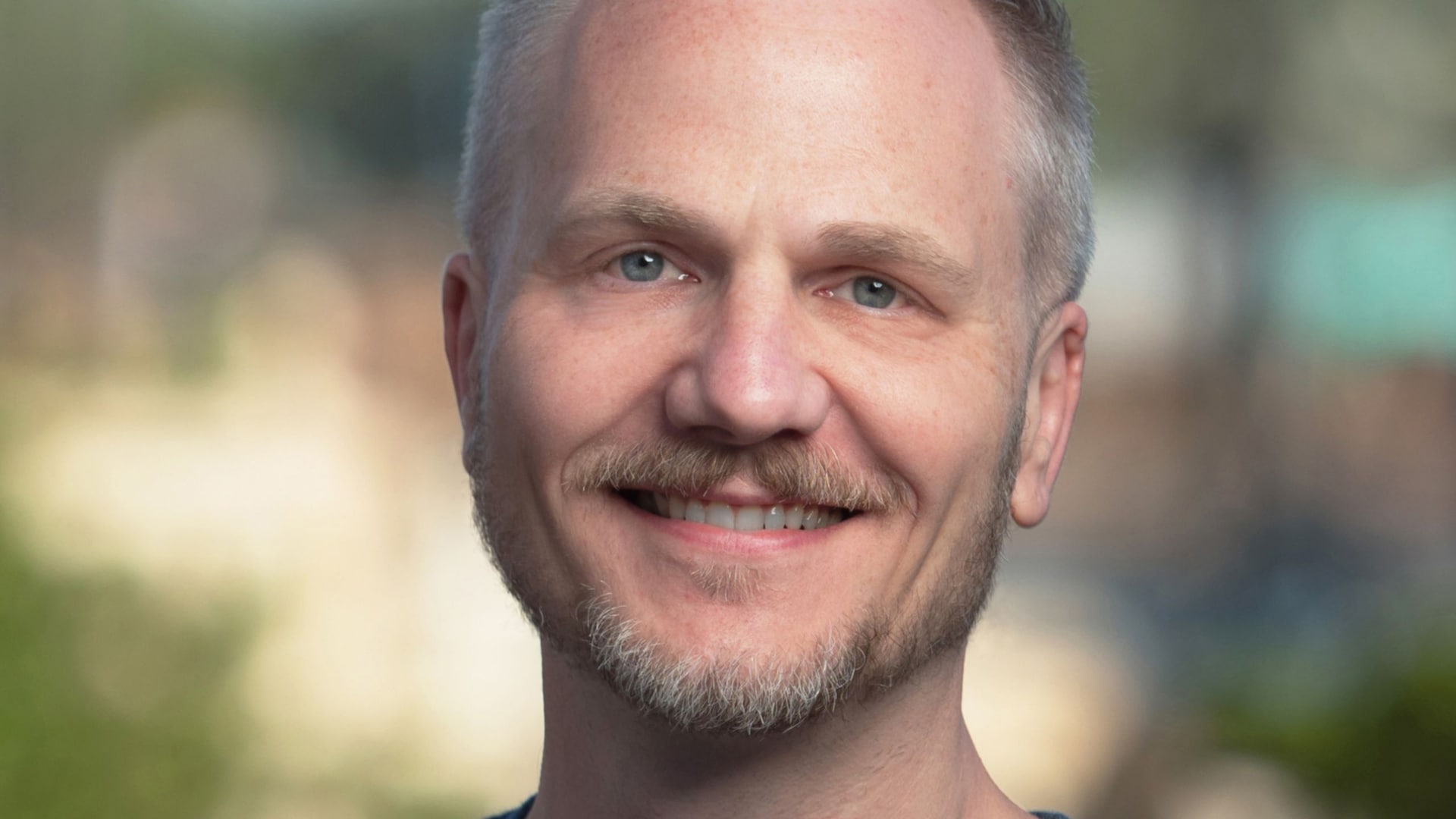 A portrait of artist David Buckley