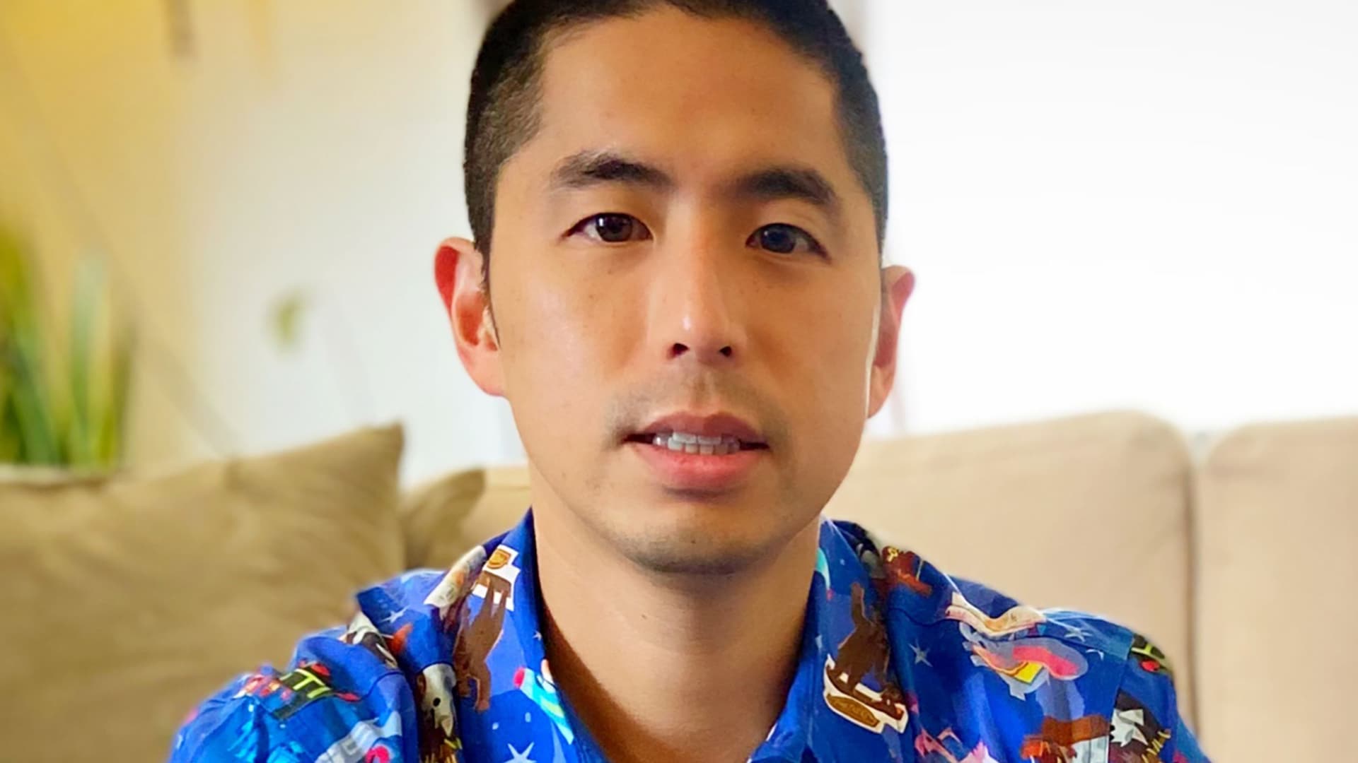 A portrait of artist Joey Chou