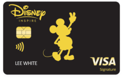 Disney Inspire Visa Cards are available in various designs