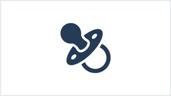 An icon of a pacifier