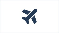 An icon of an airplane