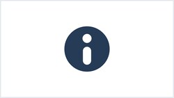 Un ícono de una letra “I” minúscula, que simboliza información