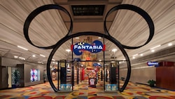 The Fantasia Market in Disney's Contemporary Resort features a large sculpture of Mickey ears