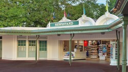 The Newsstand gifts and sundries shop at the entrance of Magic Kingdom park