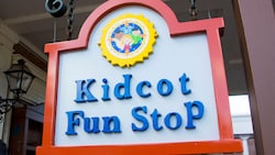 A sign that reads Kidcot Fun Stop