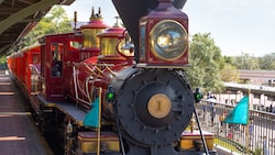 The Walt Disney World Railroad at the Main Street, USA station