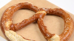 A jumbo size soft pretzel