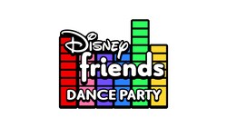 A logo for Disney Friends Dance Party  