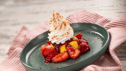 A Florida Strawberry Shortcake from Florida Fresh at the Epcot International Flower & Garden Festival