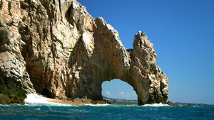 The Arch of Cabo San Lucas, a natural rock formation at the tip of the Baja California Peninsula