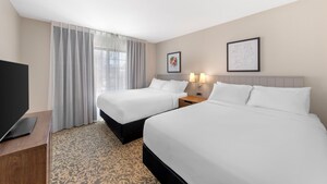 A room with 2 queen size beds at Sonesta ES Suites Anaheim Resort Area
