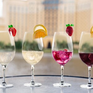 Uma degustação de 4 copos de sangria