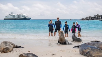 National Geographic-Lindblad ship in the Galapagos