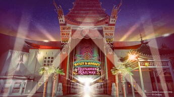 The entrance to Mickey and Minnie's Runaway Railroad