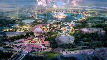 an illustration of the new Epcot at Walt Disney World Resort in Central Florida