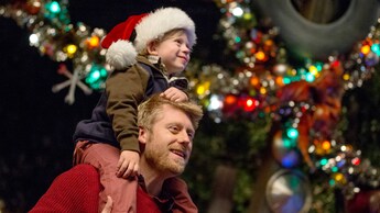 Cars Land during the holidays at Disney California Adventure Park