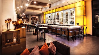 View of Il Mulino Lounge inside Il Mulino New York Trattoria at Walt Disney World Swan Hotel