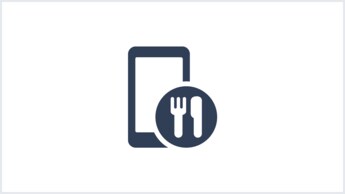 Une icône de restaurants