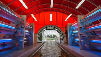 Aquacell, a section of the Living with the Land ride that's dedicated to fish farming