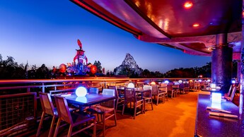 Seating area at Tomorrowland Skyline Terrace