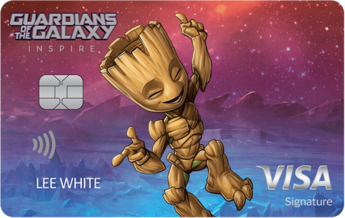 The Disney Inspire Visa credit card with Groot design
