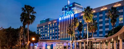 香港ディズニーランドのディズニー・ハリウッド・ホテルの入口