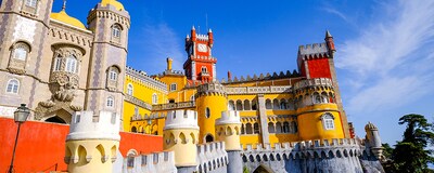 A view of the eclectic styles and design flourishes of Pena Palace