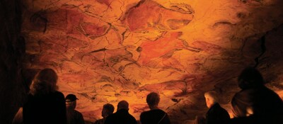 Prehistoric cave paintings, some of the oldest cave artwork in the world, in Cantabria, Spain
