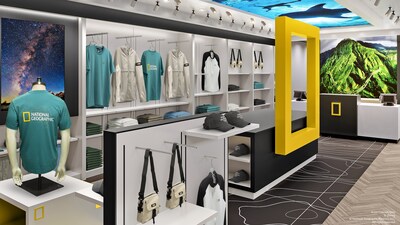 An artist rendering of the Disney Adventure National Geographic retail store