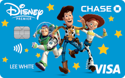Chase Visa card with Toy Story design