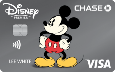 Chase Visa card with Vintage Mickey design