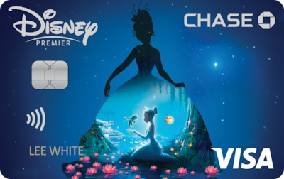 Chase Visa card featuring Tiana design