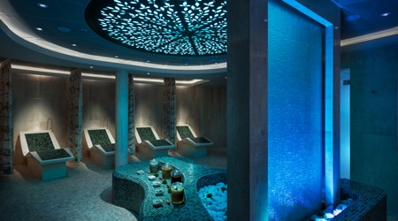The Rainforest, a room with infrared loungers in Senses Spa & Salon on the Disney Wish cruise ship