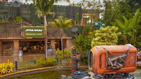 La fachada de Star Wars Trading Post