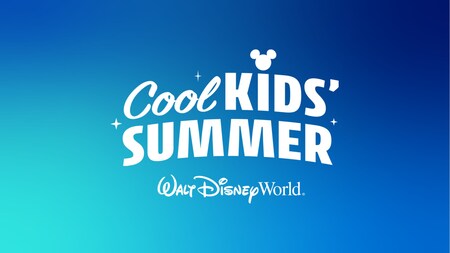Un logo avec des lettres en gras amusantes indiquant Un été pour les enfants cools, Walt Disney World