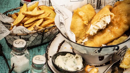 Pescado Frito con Totopos de Cookes of Dublin