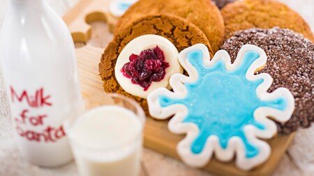 An assortment of holiday cookies and other sweet treats during Mickey’s Very Merry Christmas Party