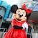 Minnie Mouse strikes a pose in front of Hollywood and Vine wearing her holiday best