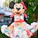 Minnie Mouse strikes a pose in front of Hollywood and Vine wearing a spring dress