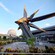 The Nova Corps Starblaster spacecraft outside Guardians of the Galaxy: Cosmic Rewind at Epcot