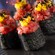 A dish featuring ahi tuna and black sesame seeds 