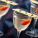 3 martinis topped with garnishes