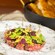A Wagyu Steak Tartare from Le Cellier Steakhouse at Epcot